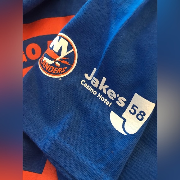 NHL ISLANDERS COTTON BLUE CREW NECK "LETS GO ISLANDERS" UBS ARENA - SIZE XL - Picture 5 of 6